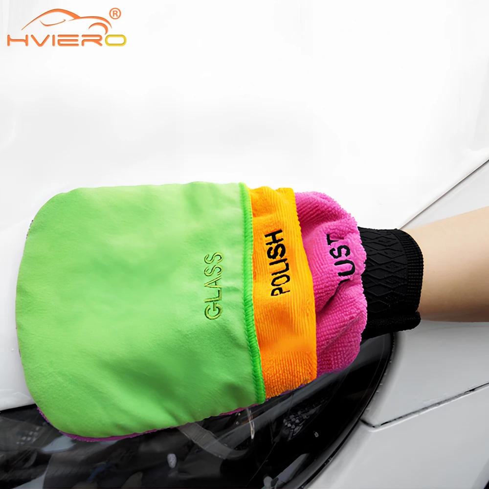 

Car Washer Clean Snow Foam Tools Paint Care Desk Wipe Multi Functional Waxing Absorbent Glass Wiping Thickening Wash Gloves Tool