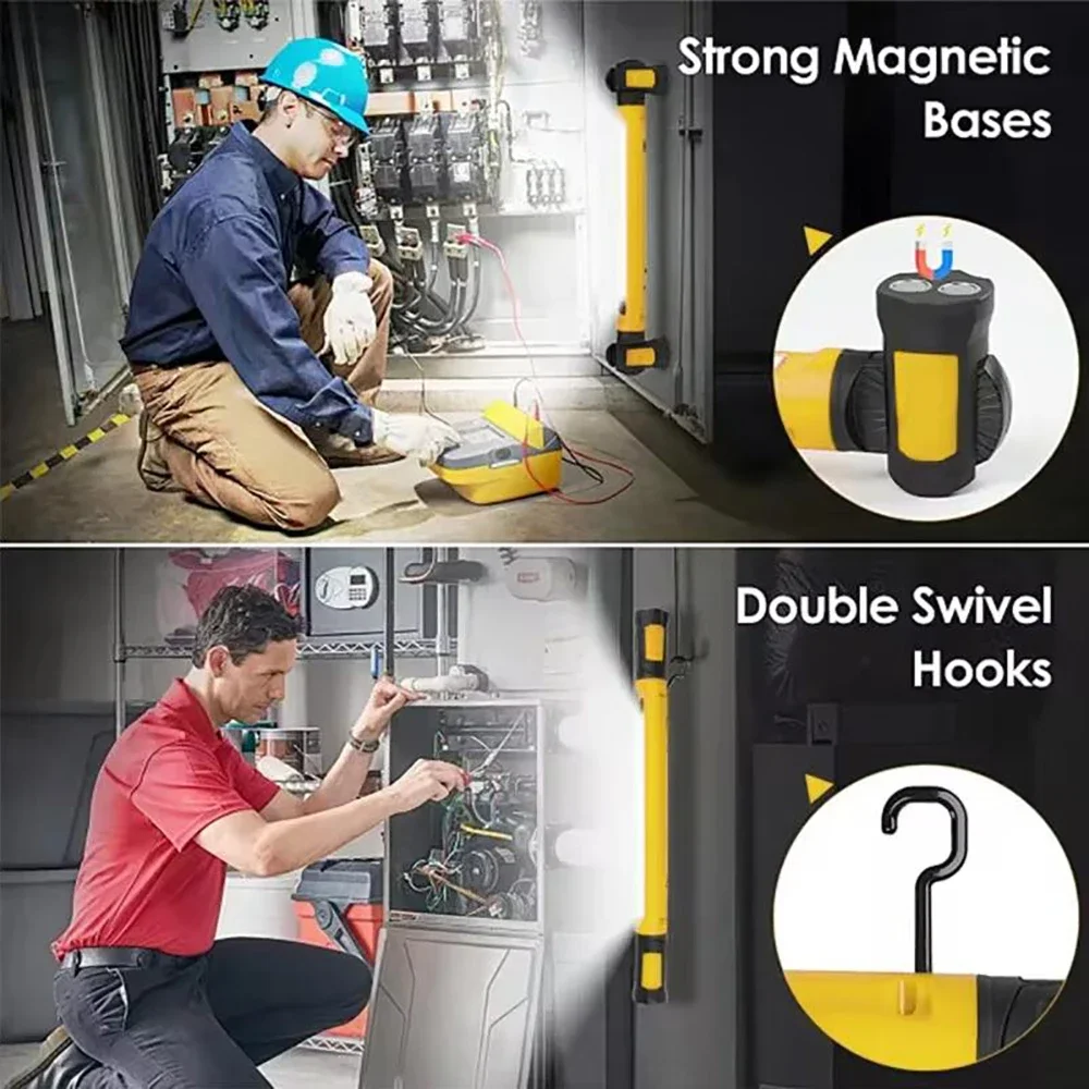

Super Bright Magnetic Work Light Built-in 5200mAh Rechargeable Battery Underhood Work Lamp Bar For Car Repair Outdoor lighting