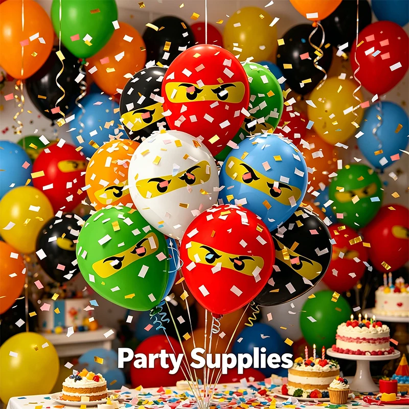 Building Blocks Birthday Party Decoration Balloons Party Supplies Latex Balloon Shower Decors balloon Birthday party gift supply