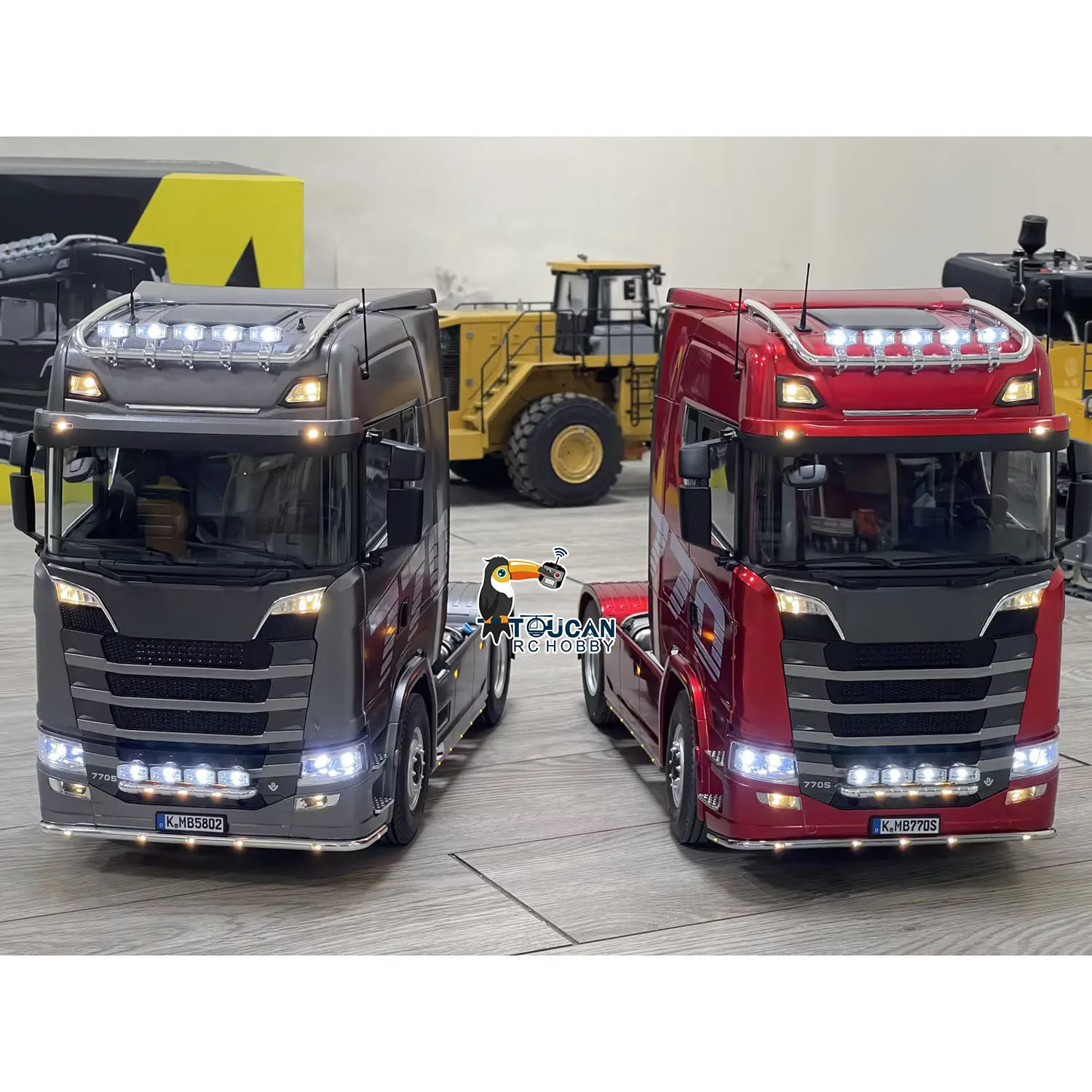 New 1/14 KABOLITE 4x2 RC Tractor Truck 770S Remote Control Cars 2 Speed Gearbox Differential Locks Electric Cars Models