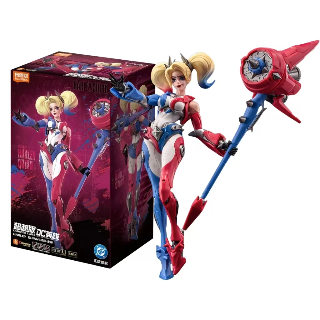 Original 100% BLOKEES Nightwing Superman Batman Harley Quinn Beyond Gunn David DC Justice League Comics Figure Assembled Model