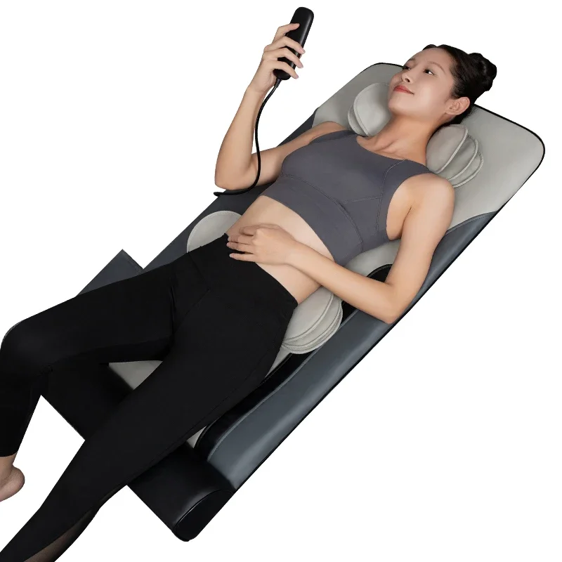 

Full Body Electric Heated Massage Mat with 10 Motors Shiatsu and Kneading Functions for Neck Lumbar Back Seat at Home