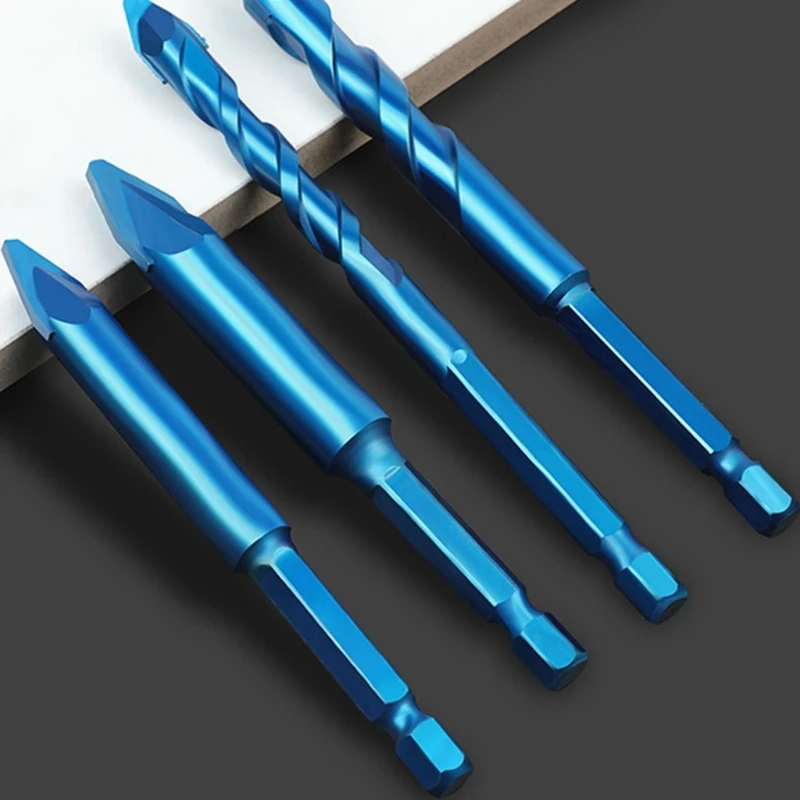 Versatile Tile & Glass Drill Bit Heavy Duty Tile & Glass Bits Steel Bit Reliable Tools Durable for DIY Tasks