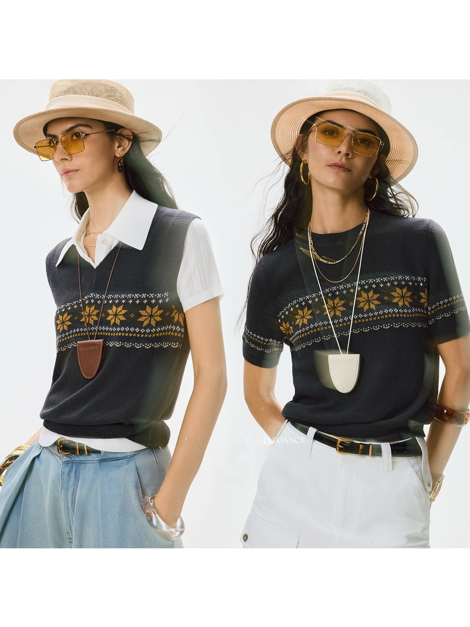 

Женский летний модный топ AnnaSpeak из льна и вискозы, вязаный жилет свободного кроя с блестками, V-образный вырез, на пуговицах