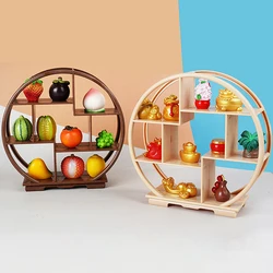 1PC Dollhouse DIY Accessories Miniature Bogu Empty Shelf Mini Display Stand Storage Rack Model Toy Scene Decoration