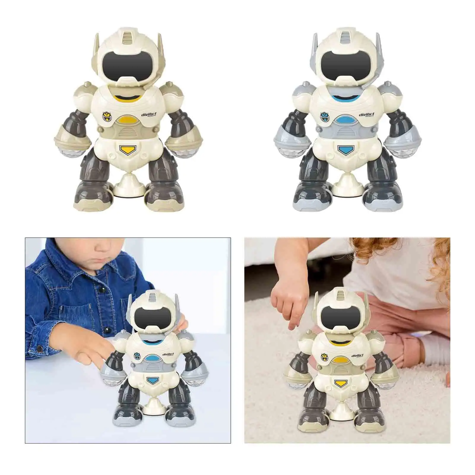 Electric Intelligent Robot Toys Portable Parent Child Interactive Toy Cute Musical Robot Toy Educational Toy for Kids Girls Boys