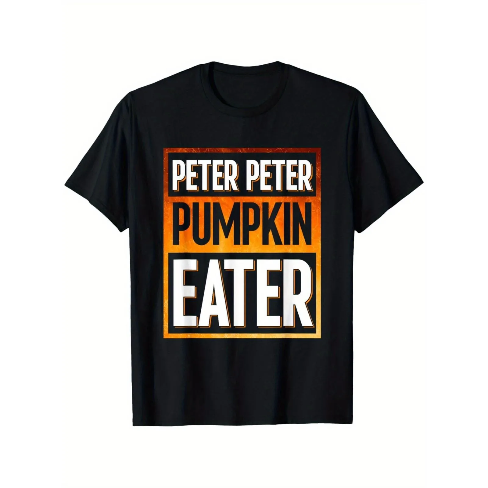 Peter Peter Pumpkin Eater Graphic T-Shirt, Casual Round Neck Short Sleeve Tee For Men, S-5XL