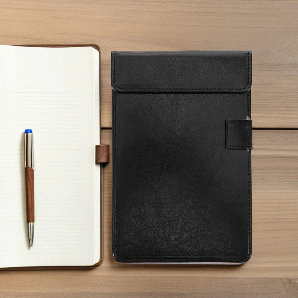 

15x25cm Restaurant Menu Clipboardpu Clipboard With Pen Holder Writing Board For Guest Check Bill Presenter Note Board