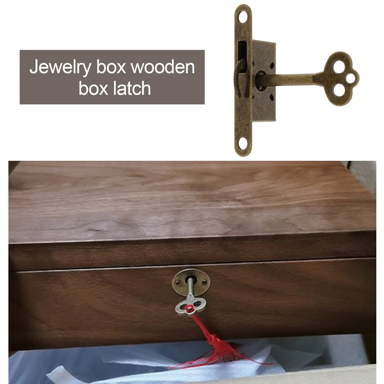 Antique for Lock Antique Bronze for Lock Chinese Ancient Style DIY Installation Economic for Lock Exquisite Design Box Lock