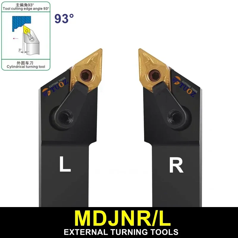 Tuoz-suporte de Ferramentas de Torneamento Externo para Dnmg11 Ferramenta Torno Mdjnr Mdjnr1616h11 Mdjnl1616h11 2023k11 16 mm 20 mm