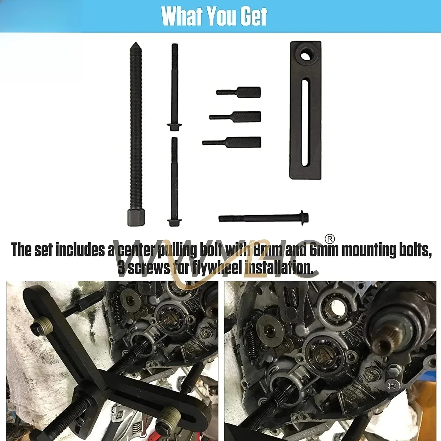 Motorcycle Crankshaft Separator Crankshaft Remover Puller Wrench Tool Gearbox Repair Tools Removal Tool