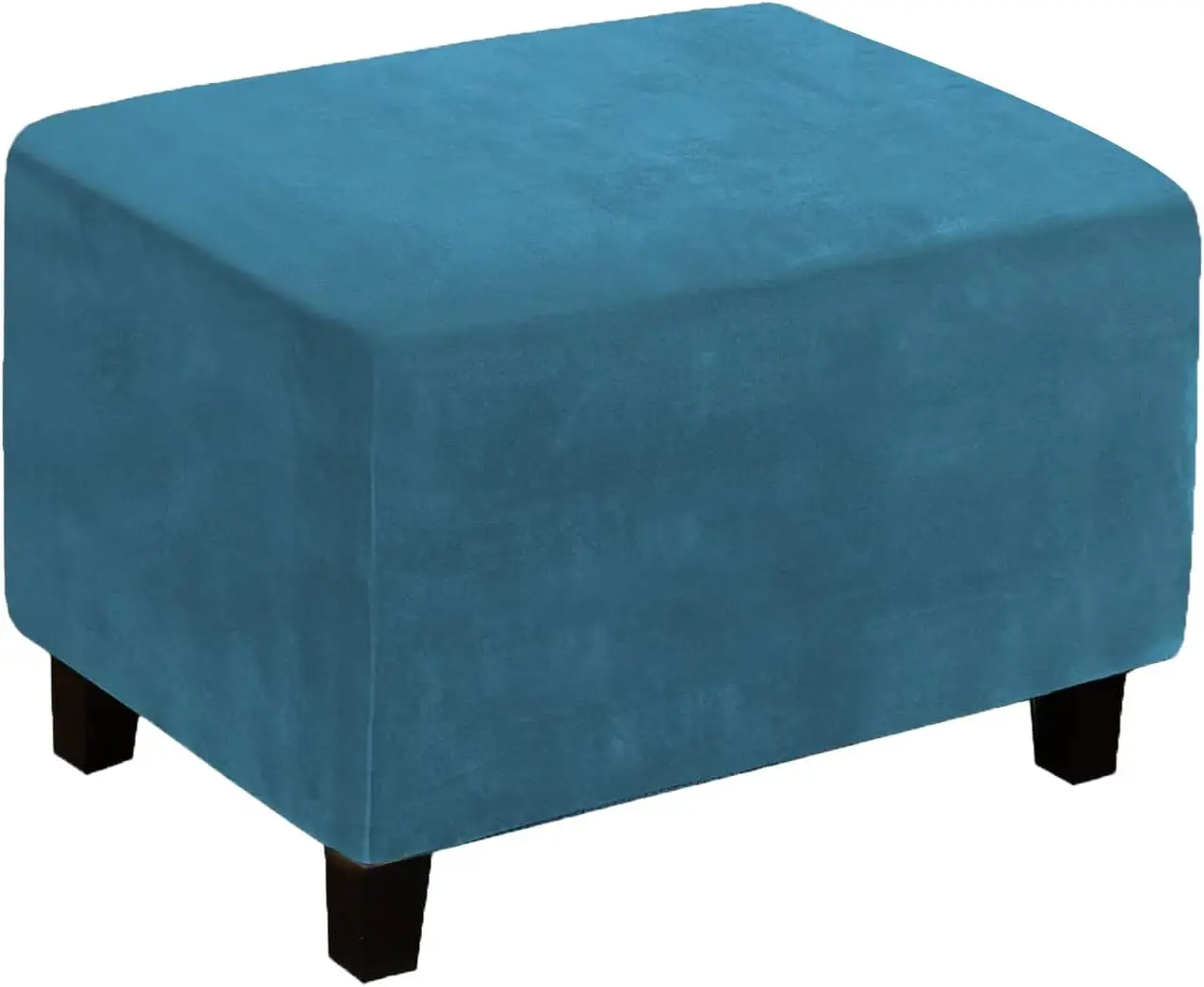 

Velvet Ottoman Cover, Stretch Footstools Covers, Plush Foot Stool Slipcover, Removable Footrest Stool Sofa Slipcovers, Folding
