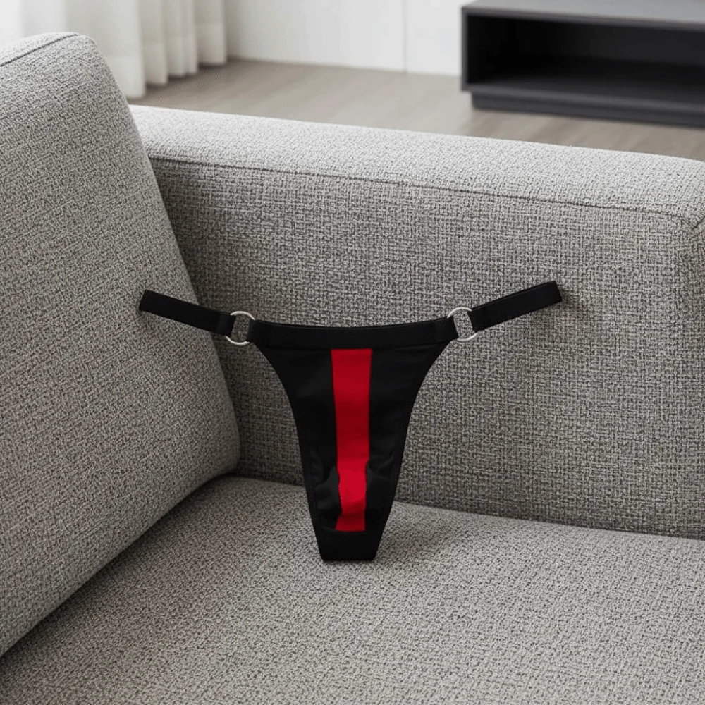 Transparent Men's Thin Thong Hollow Out Circular Ring Splicing T-back Briefs Low Waist Male Lingerie Triangle Panties Date Night