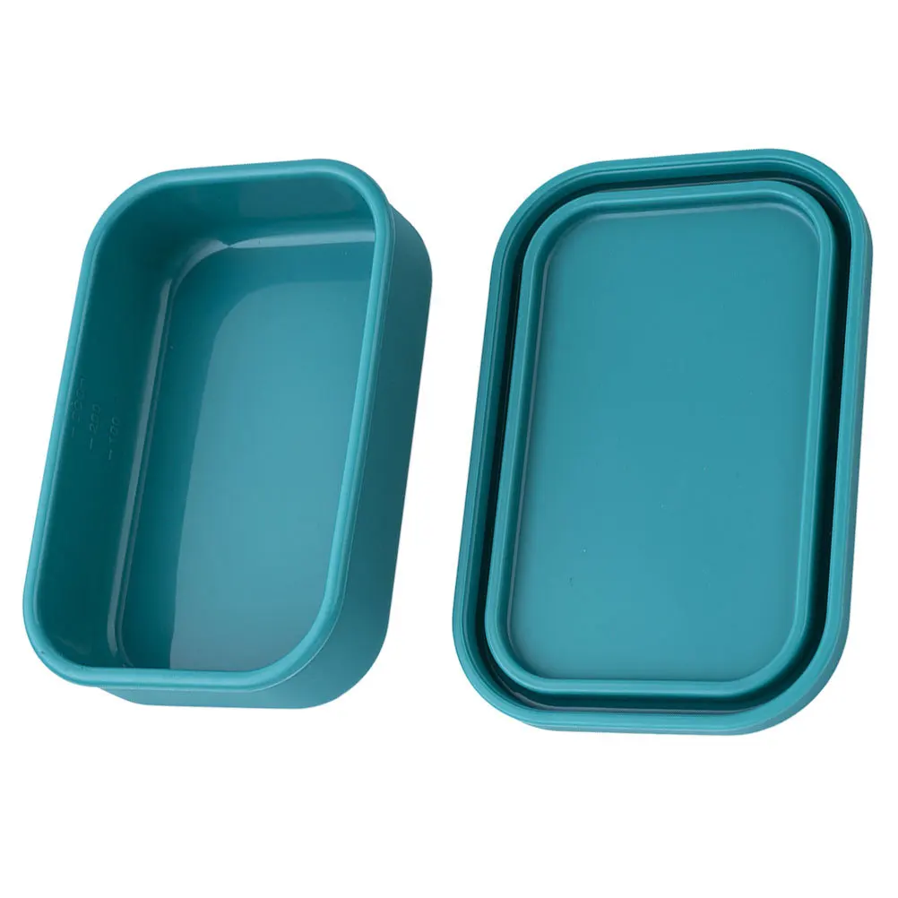 

Silicone Food Container Large Capacity Leak-Proof Reusable Bento Box For Camping Lunch Storage Freezer Safe