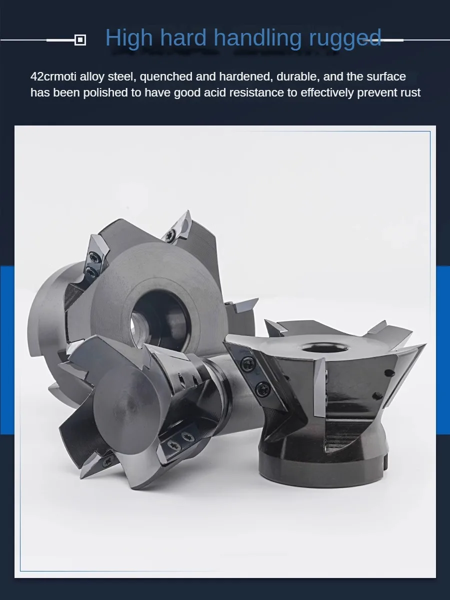 XCET3004 Swallow Tail Cutting Rod 55° 60° 75° Milling Head V Groove Long Blade Machining Center view 3