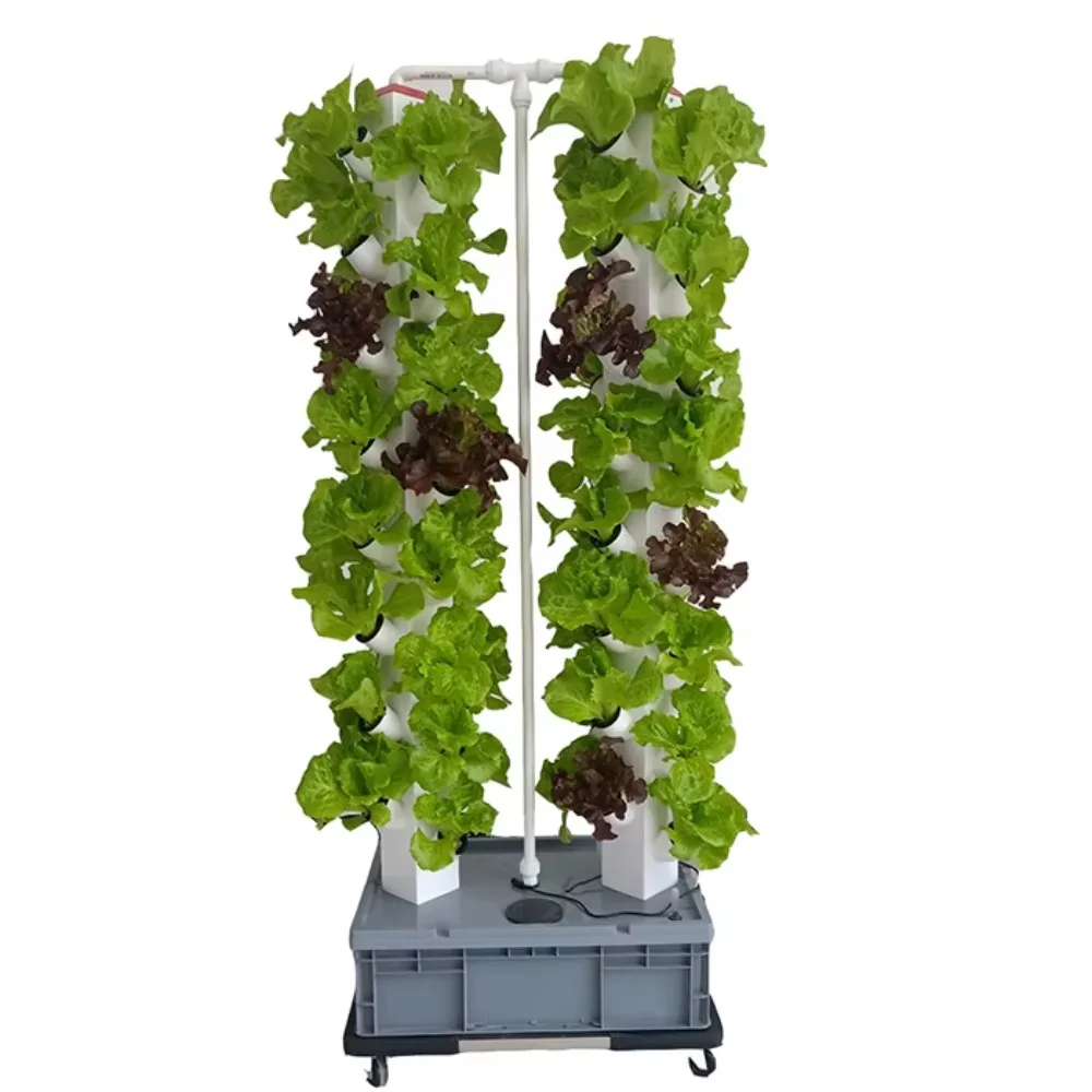 Customizable vertical rotating tower garden light planting indoor nutrient hydroponics growth system