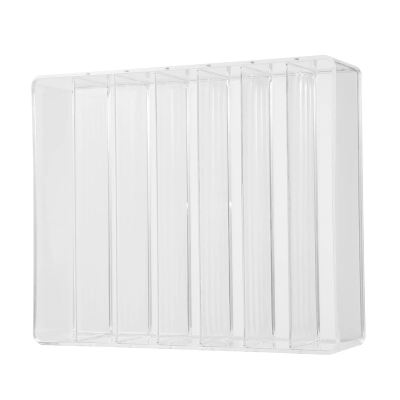 

ABXF-Eyeshadow Palette Organizer- 7 Section Divided Makeup Acrylic Palette Organizer Holder For Vanity Cosmetics Makeup