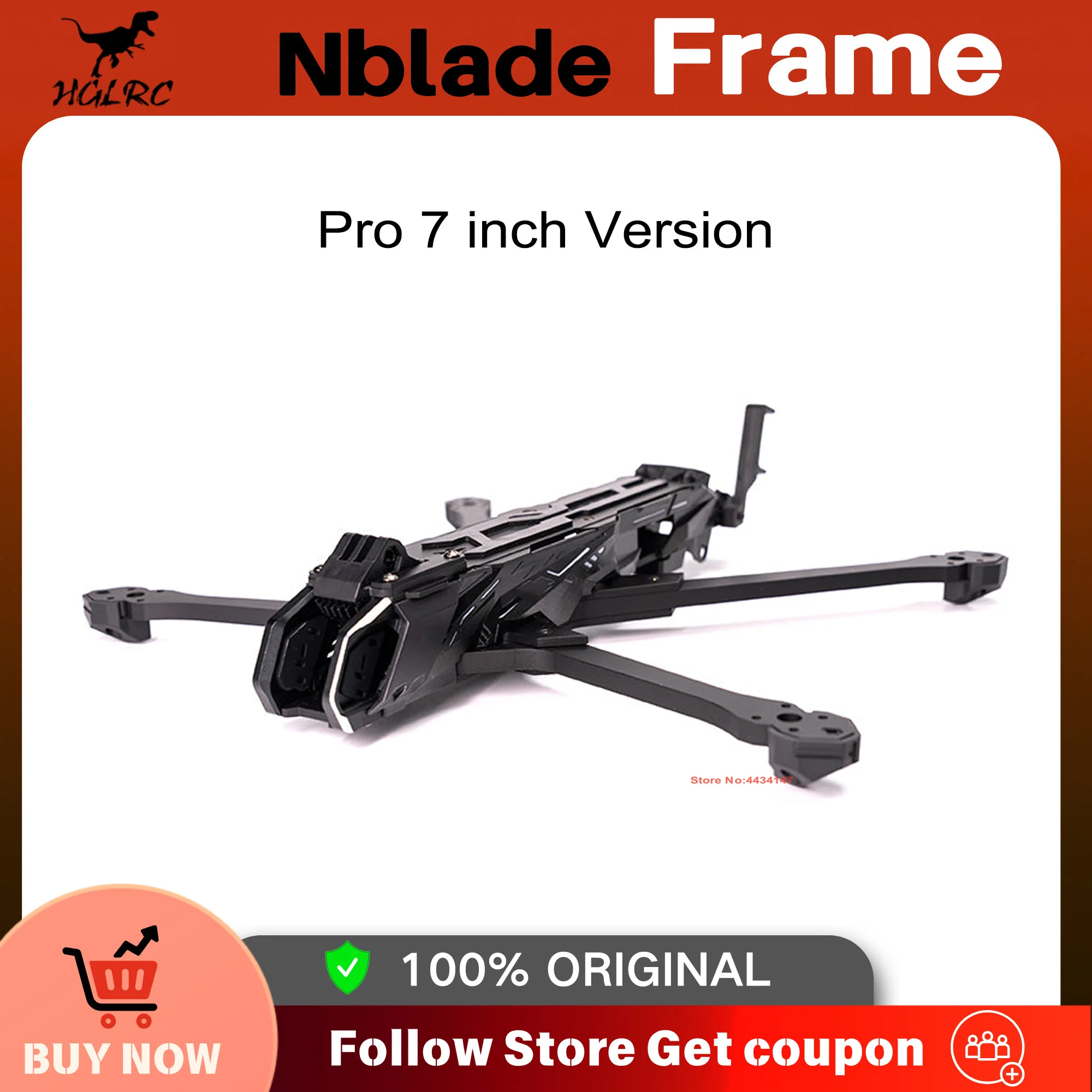 HGLRC Nblade PRO 7-inch frame Freestyle Rack FPV Drone Part Accessories Framework For Freestyle RC fpv kit
