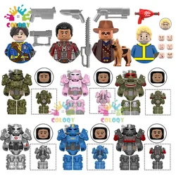 Kinder Spielzeug BoS Spiel T60 Power Rüstung Bausteine Eisen Rüstung Soldaten Mini Action-figuren Spielzeug Für Kinder Weihnachten Geschenke