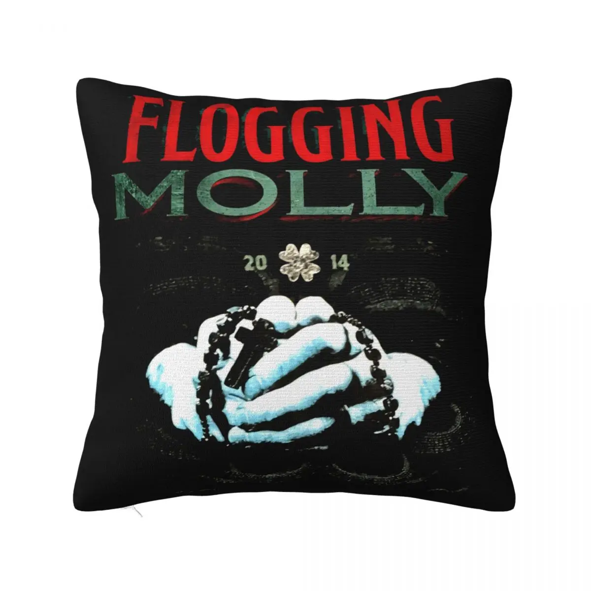 Flogging Molly 2014 The 10Th Annual Green 17 Tour High Quanlity Middle Aged Kawaii Designing Pillow Case