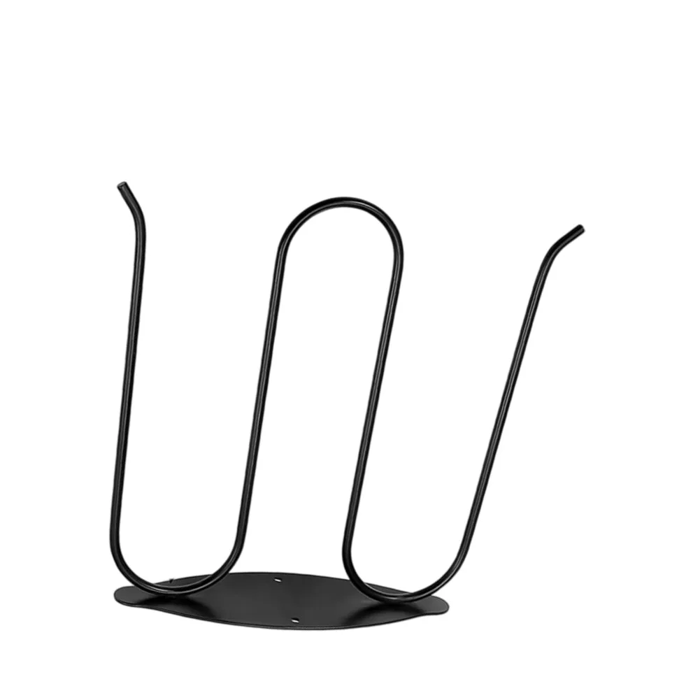 Black Stainless Steel Boot and Wader Hanger 2 Piece Set Wall Mount Storage Hook for Mud Seawater Exposure 8.66 x 8.26 in