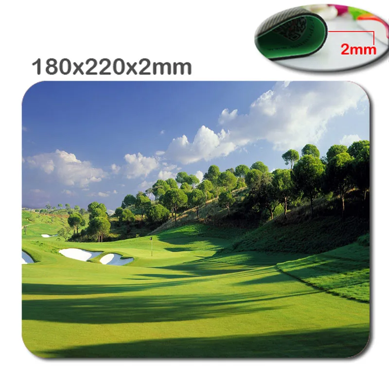 

Rubber gaming mouse pad Golf Course 2 Customized Non-Slip Rubber Mousepad Gaming Mouse Pad in 220mm*180mm*2mm Or 290mm*250mm*2mm