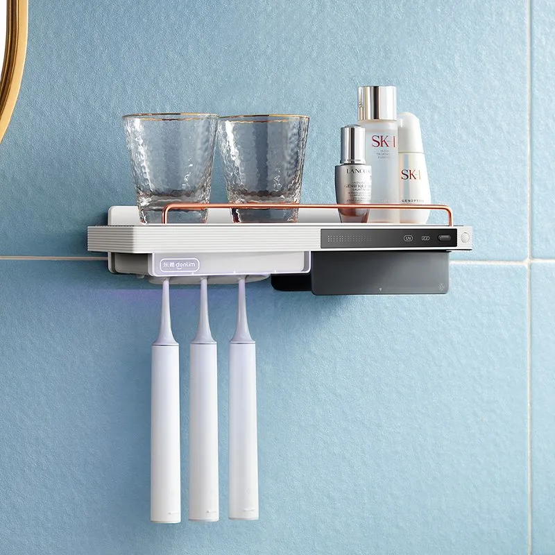 

Toothbrush sterilizer Sterilization rack Wall-mounted intelligent ultraviolet bathroom Electric tooth cup rack