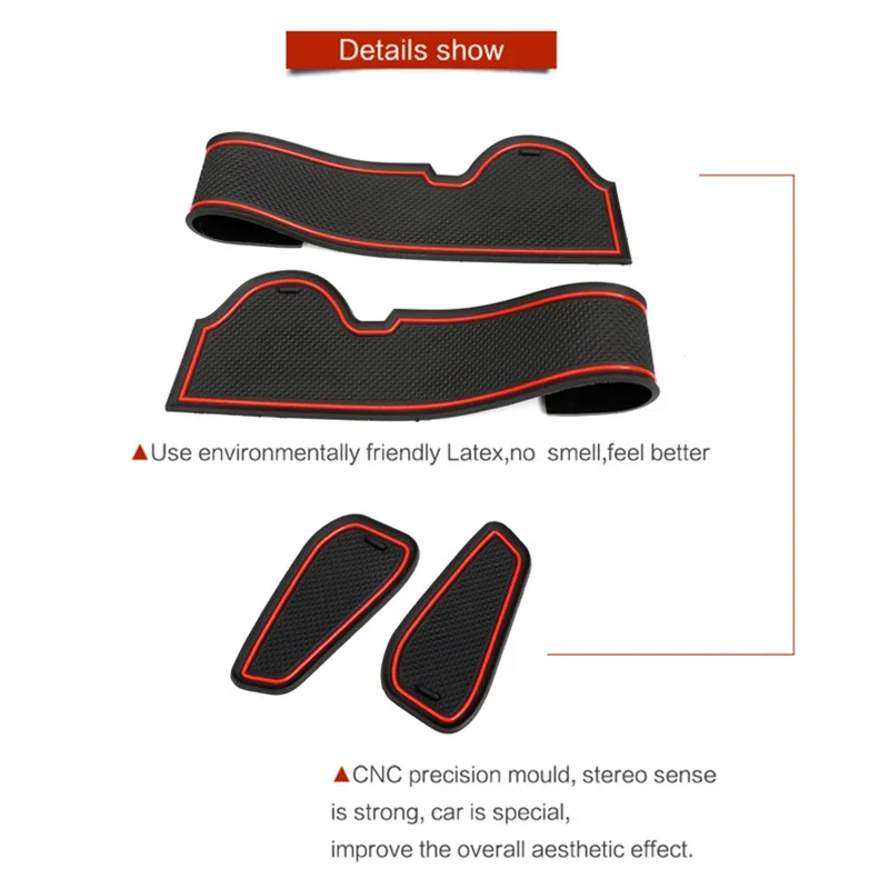 Car Styling For Toyota Corolla Cross SUV 2021 2022 Accessories Anti Slip Mat Door Slot Pad Cup Cushion Groove Mat Stickers