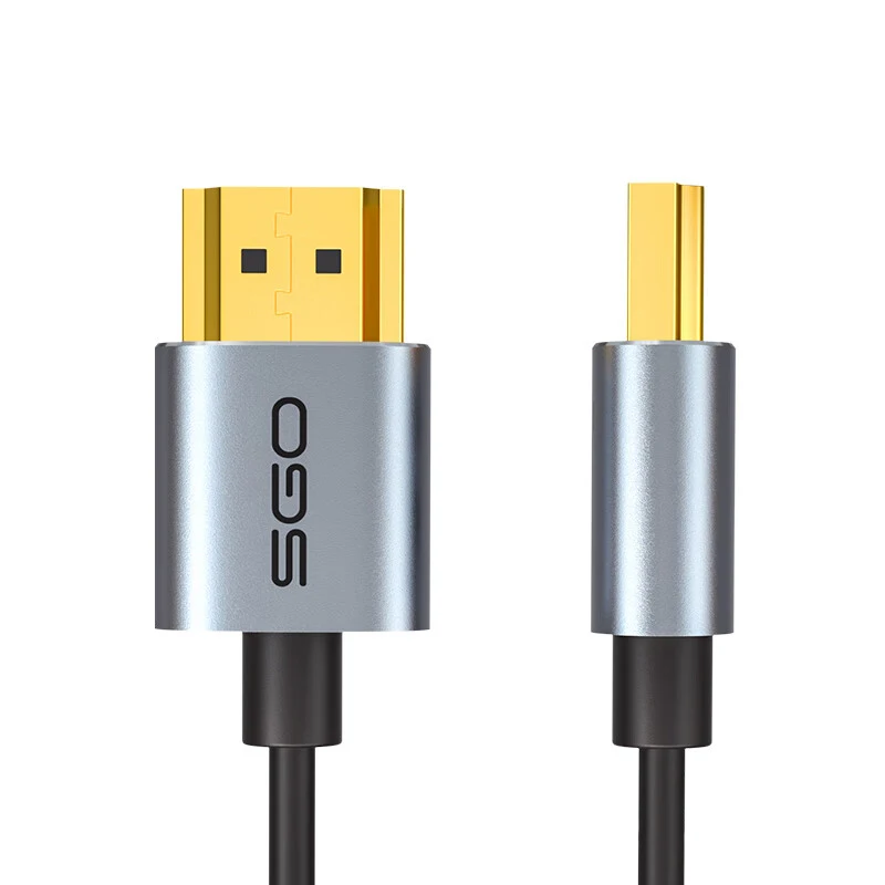 Ultra cienki kabel HDMI do HDMI 8K, ultracienki i elastyczny, miękki przewód HDMI 2.1, obsługuje wysokiej prędkości transmisję 8K@60Hz, 4K@120Hz, 48Gbps, Mini HDMI — zdjęcie produktu 7