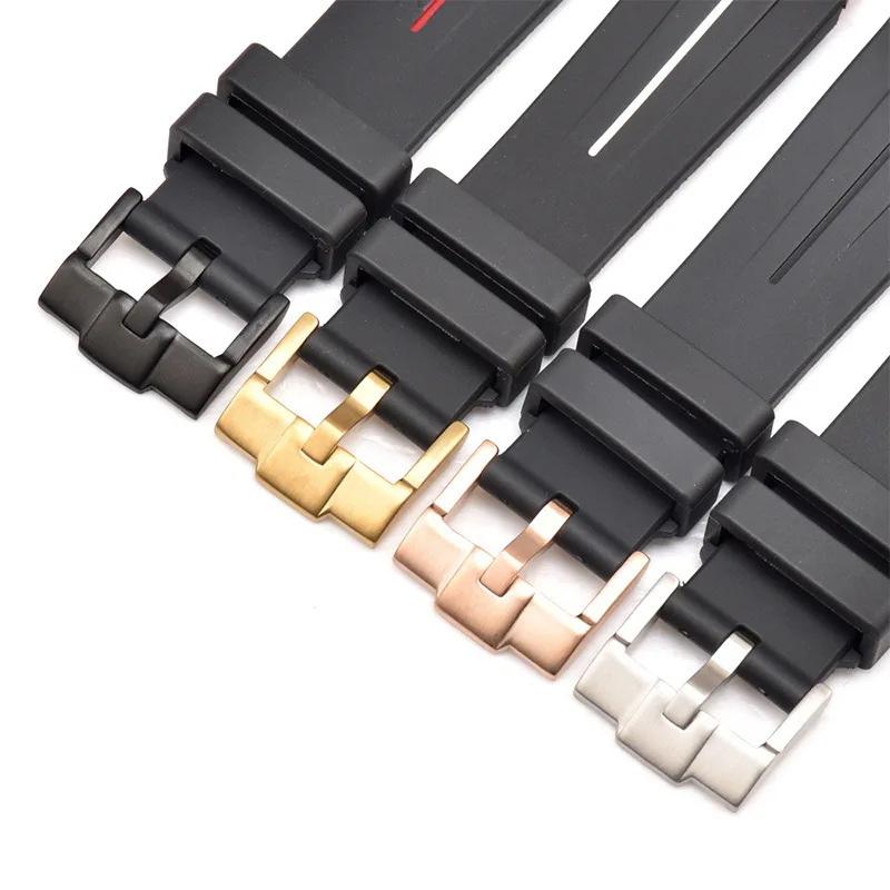 316L Stainless Steel Drawing Watch Buckle Replacement for 16mm 18mm 20mm 22mm 24mm Universal Watch Strap Watch Clasp Accessories
