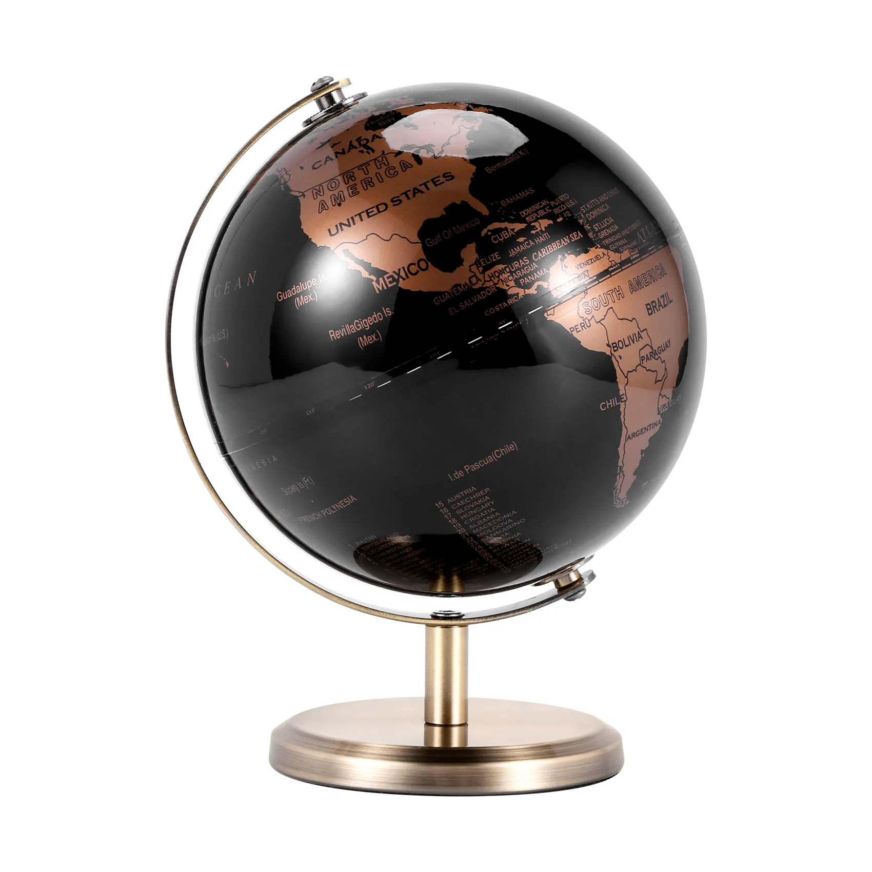 

World Globe Constellation Map Globe for Home Table Desk Ornaments Gift Office Home Decoration Accessories(Gold)