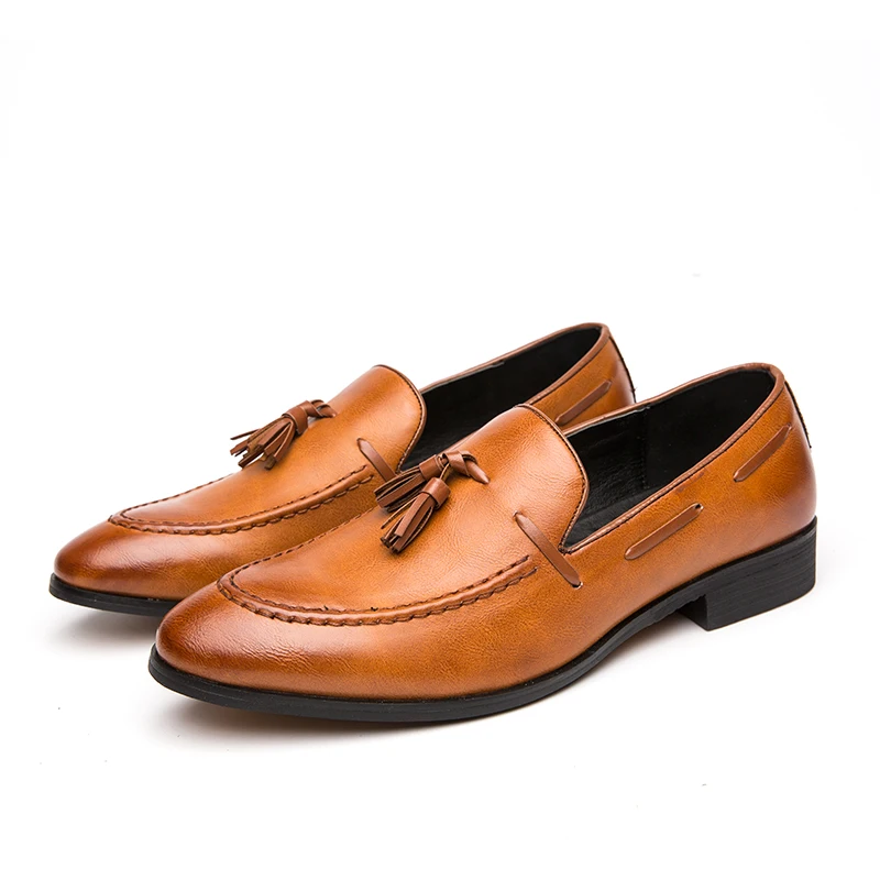 Classic Tassel Business Shoes Summer Loafers Shoes Men\'s Leisure Dress Loafers Fashion Outdoor Driving Shoes Famous Brand Luxury