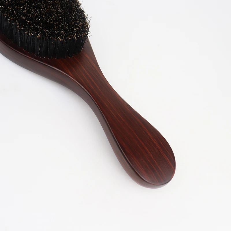 Männer Afro Pro Wave Brush Curve 360 Wave Brush Borsten und Nylon Bart-Styling-Bürste – Detail 6