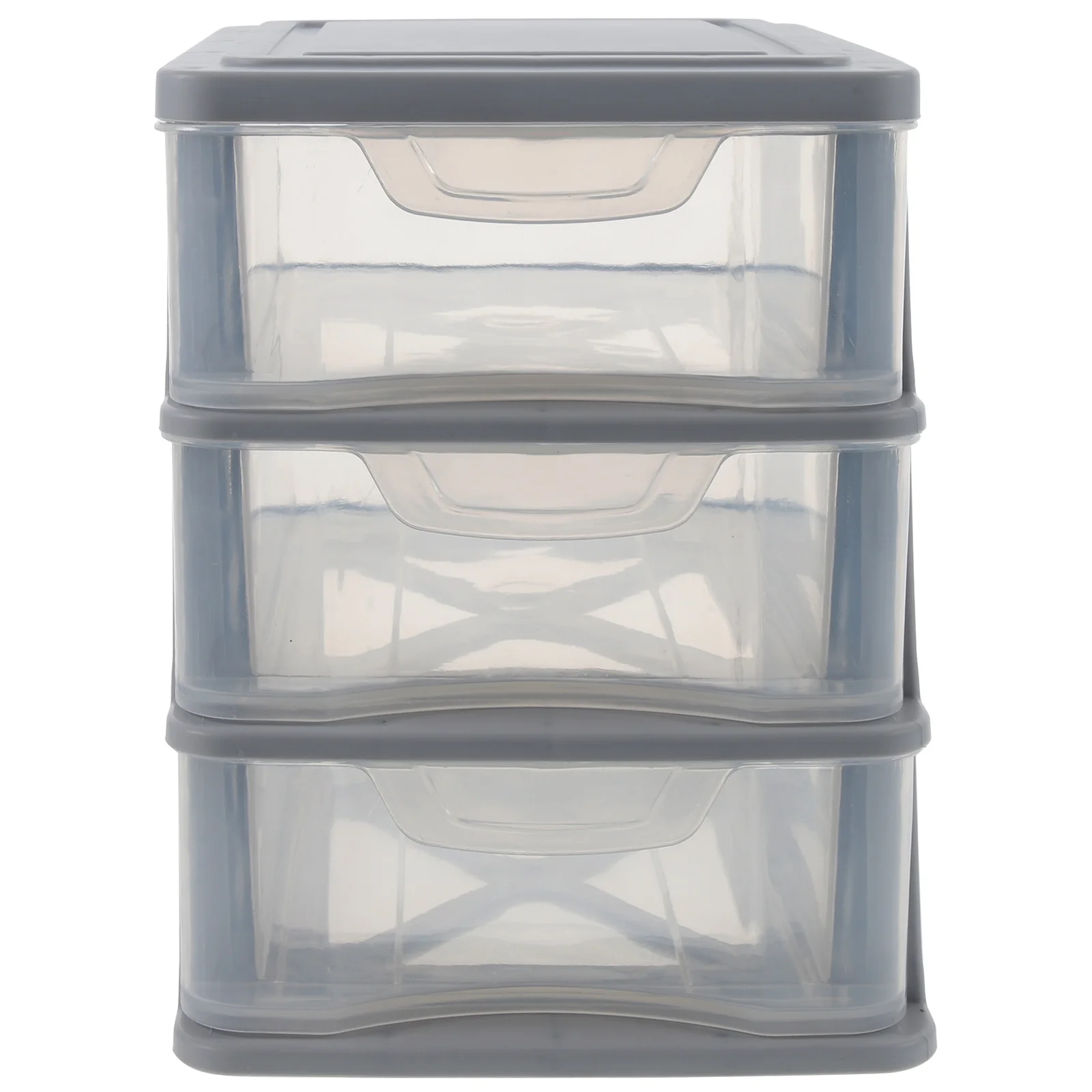 Drawer Storage Box Clear Dustproof Organizer Stationery Holder Desktop Kids Room Decor Tabletop Indoor Case Miscellaneous