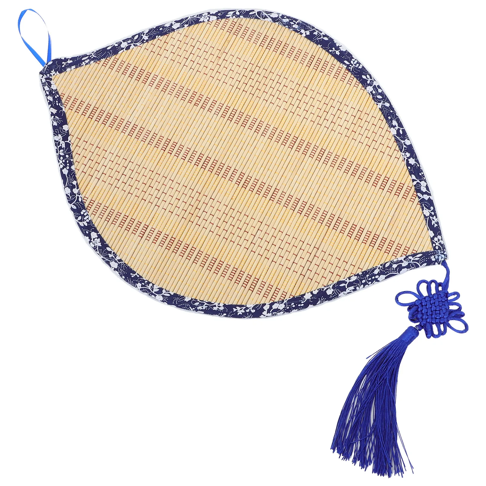 

Handwoven Bamboo Hanging Decor Vintage Chinese Style Floral Edging Lightweight Bohemian Bedroom Nursery Decor Macrame