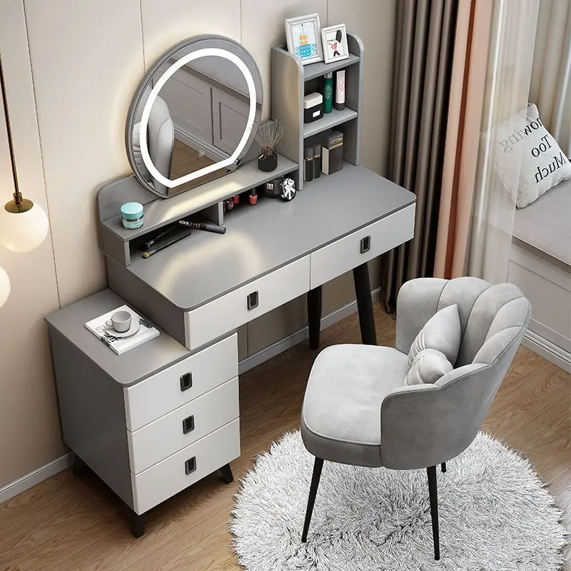 

Modern simple dressing table, bedroom light luxury small apartment, new makeup storage cabinet, integrated Internet celebrity ma
