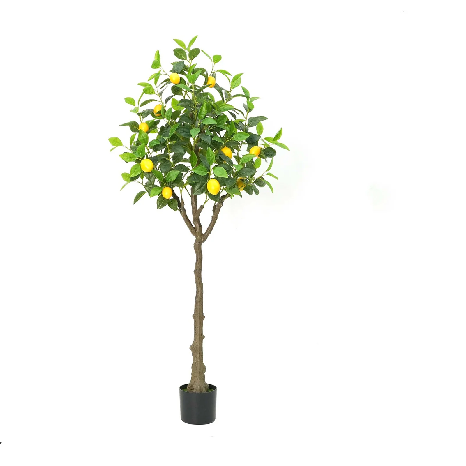 Artificial Lemon Tree, 3.9ft/4.9ft Tall Lemon Plant In Pot, Lemon Fruit Tree, Pre Potted Faux Lemon Tree Artificial Potted Plant