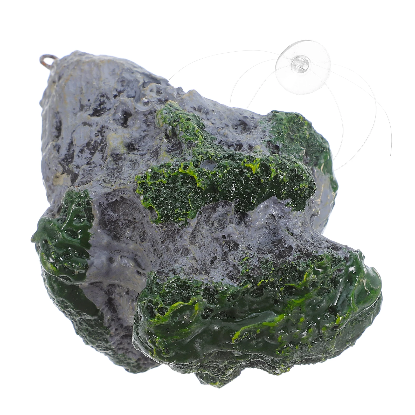 

Floating Stone Decorations Resin Ornament Tank Hideout Rock Cave Wear-Resistant Natural-Looking Breeding Cave Habitat Aquarium