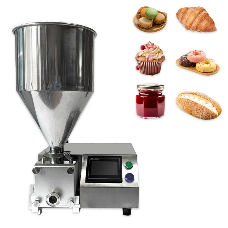 Cake Donut Filling Machine Pastry Cream Jam Injector Depositor for Bakery Biscuit Cupcake Eclair Butter Sauce Chocolate