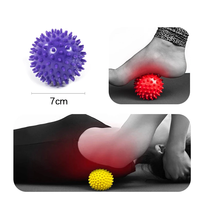 1pcs Acupuncture Point Grip Strength Ball PVC Fascia Outdoor Yoga Home Fitness Children's Acupuncture Hedgehog Ball