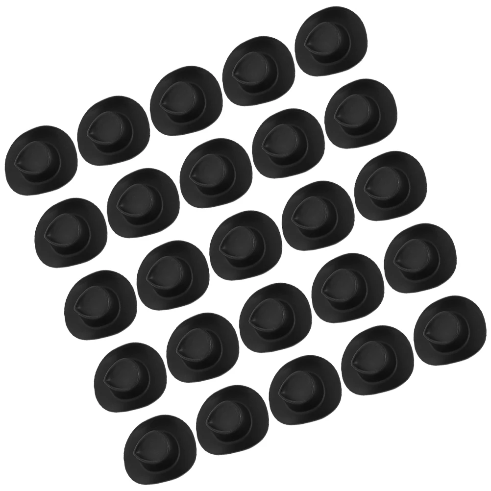 30 stuks mini cowboyhoeden kleine plastic kleine westerse stijl hoeden voor doe-het-zelf ambachten feestdecoraties miniatuur cowboy caps