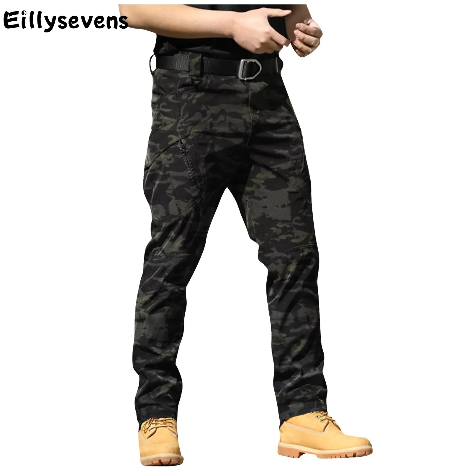 Mannen Cargo Broek Militaire Straight Klassieke Outdoor Wandelbroek Militaire Elastische Stof Ix9 Speciale Service Broek Overalls