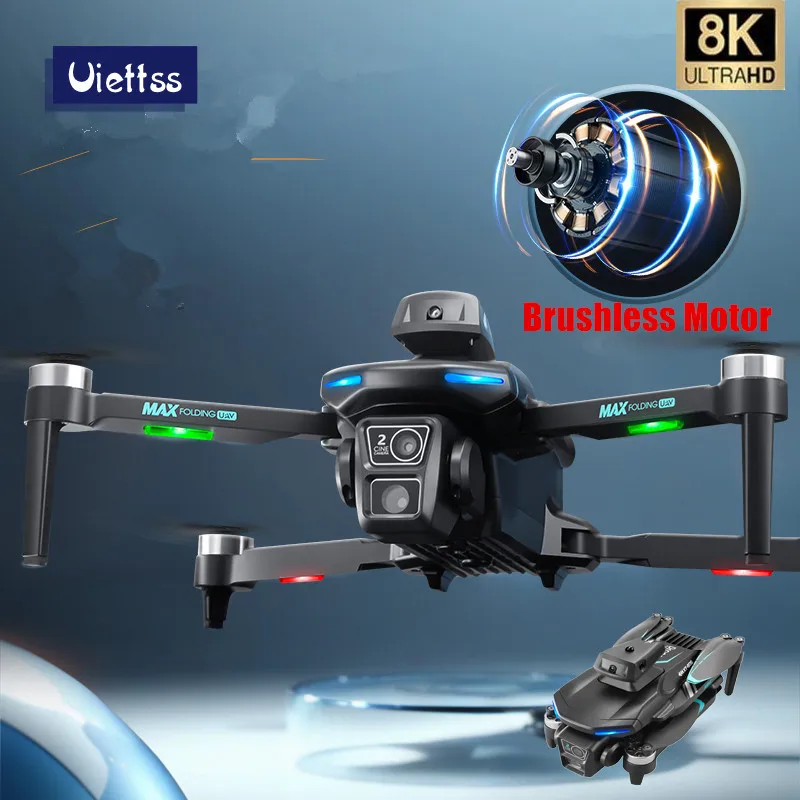 Profesjonalny XT606 Drone 8K HD podwójny aparat inteligentny unikanie przeszkód FPV fotografia bezszczotkowy silnik zdalnie sterowany Quadcopter