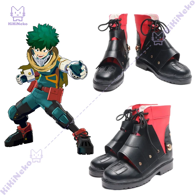 Anime Izuku Midoriya Cosplay Shoes Deku Cosplay Boots For Comicon Party Adult Women Men