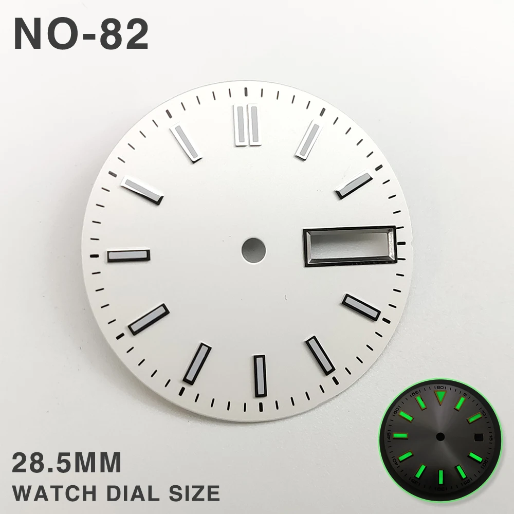 Clock Modification -28.5mm Abalone S007 Surface Modified Accessories NH36 Dial Luminous Substitute Watch Aseptic Case Literally