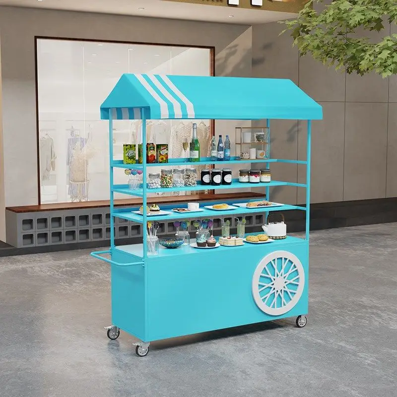 Mobile stall car shopping mall display cabinet, Taiwan Internet celebrity night market jewelry stall, trolley scenic spot