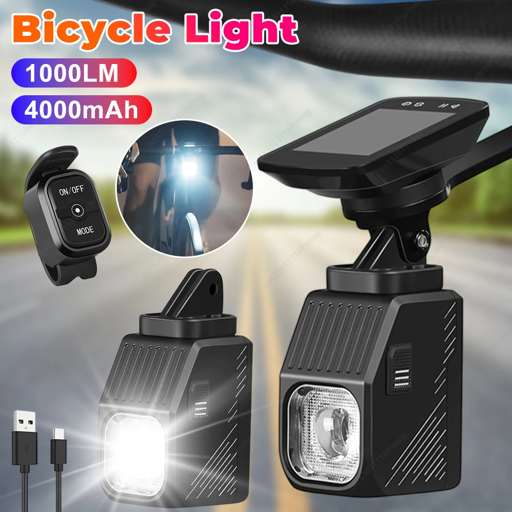 

Светодиодный подвесной светильник для велосипеда с отключенным лучом, супер яркая велосипедная фара, 4000 мАч, высокая яркость, велосипедный фонарь, аксессуары для велосипеда