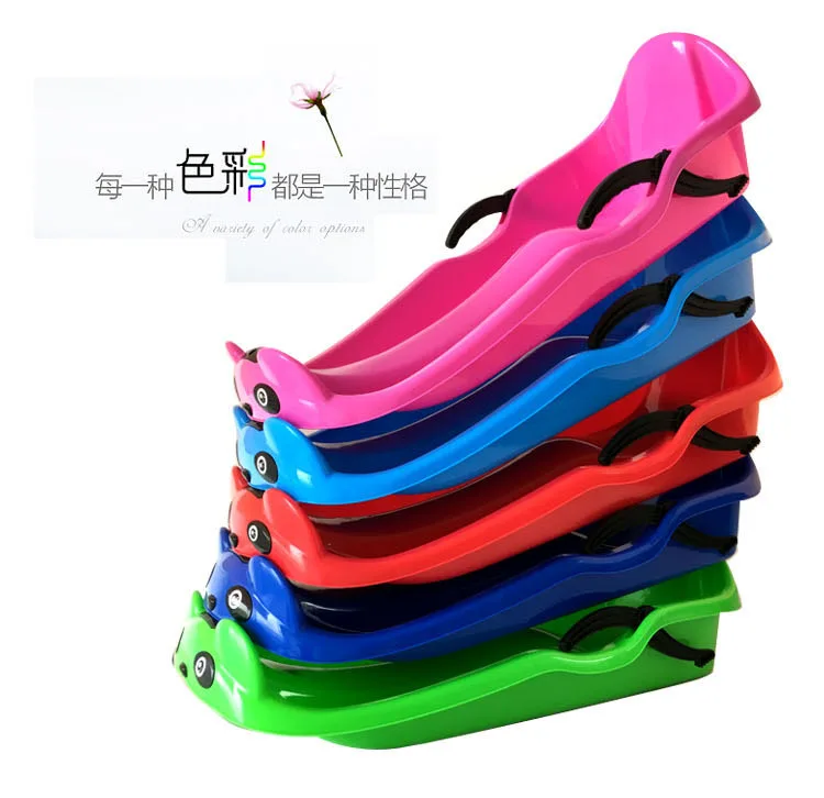 Snowboard doppio addensato Snowboard Tavola per erba Tavola per sabbia per bambini Auto da slitta per adulti con freni Tavola da slitta per aratro da arrampicata