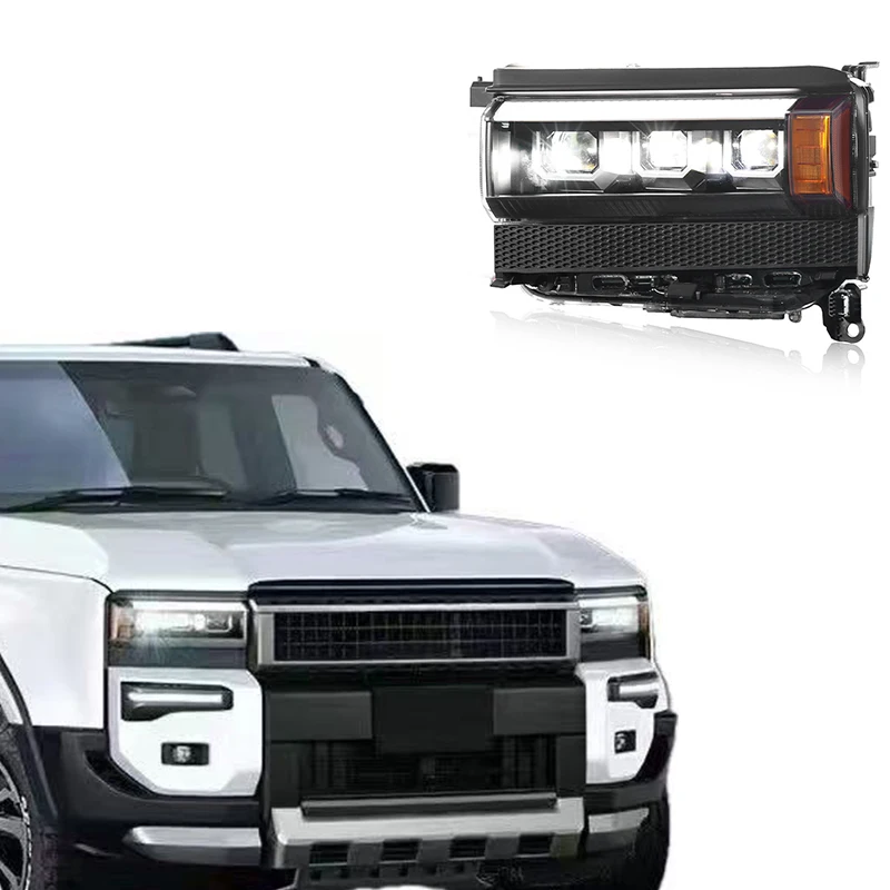 New for 2024-2025 LC250 LED Headlamp 8000K Color Temperature DRL for Front Low Beam Lighting Plug-and-Play Installation