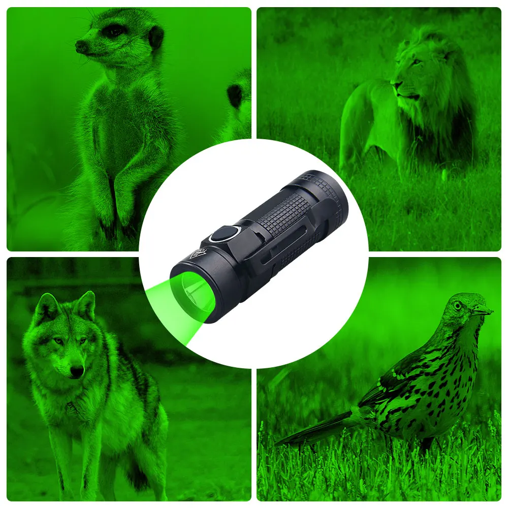 Mini LED UV 395nm CLIP EDC Flashlight USB Rechargeable Outdoor Portable Hiking Tiny 3 Modes Torch Waterproof Lamp+16340+Charger